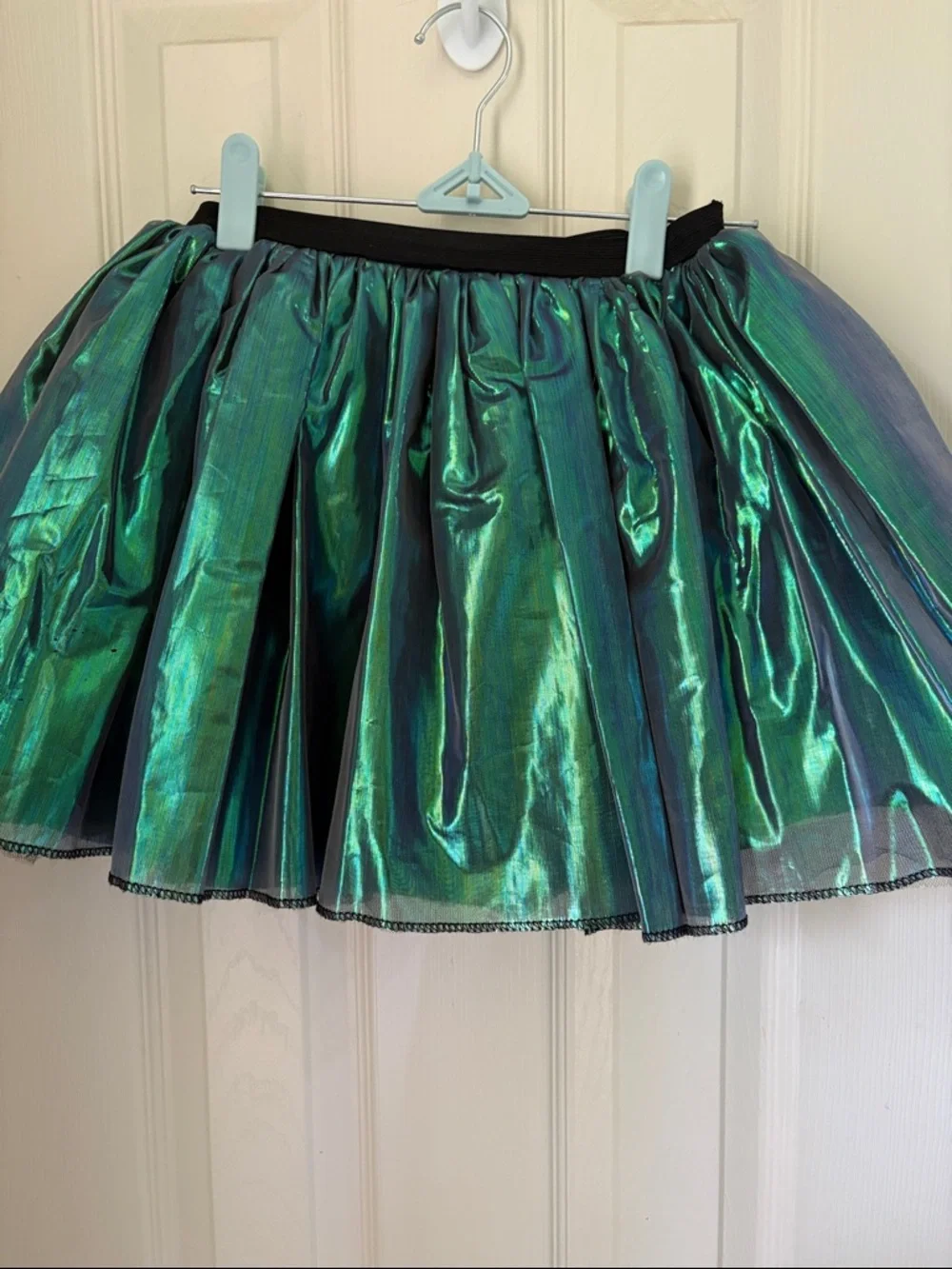 Iridescent Green Light Up Party Tulle Skirt